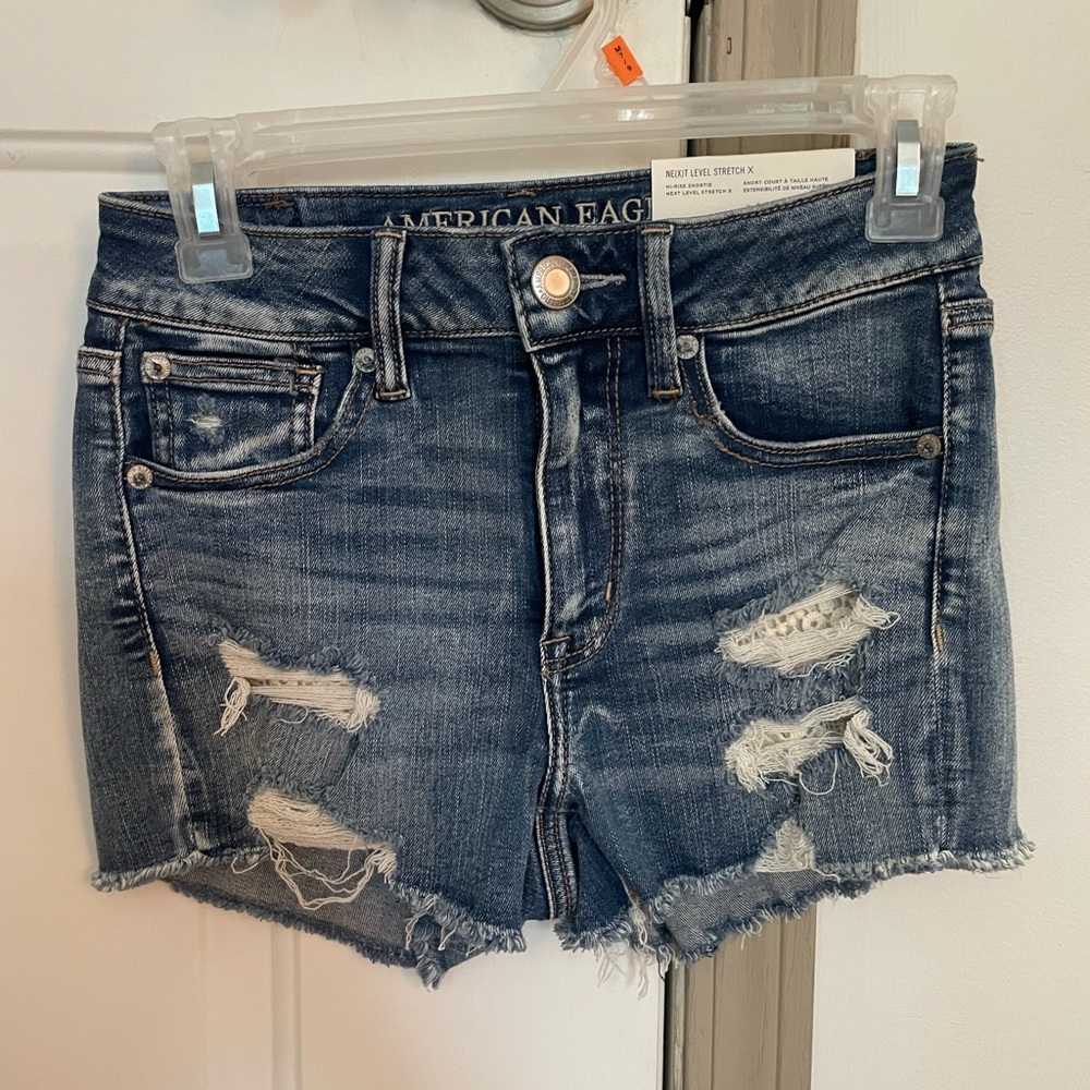 American Eagle Distressed Jean Shorts